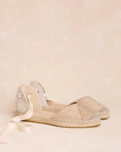 Espadrilles-Polin et moi Allegra Ribbon Espadrille BEIGE