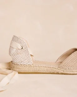 Espadrilles-Polin et moi Allegra Ribbon Espadrille BEIGE