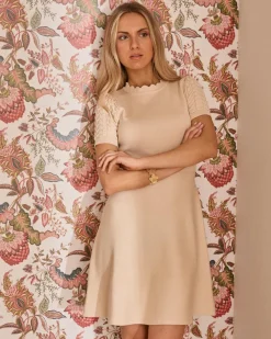 Point|Robes Et Combinaisons-Polin et moi Ania Knit Curto Dress BEIGE