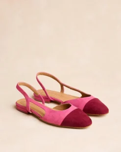 Danseurs-Polin et moi Ballerines Elbia Escarpins à l’arrière Framboise