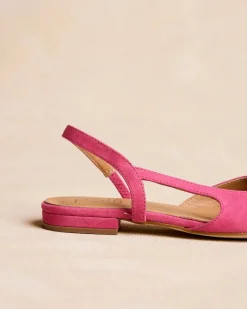 Danseurs-Polin et moi Ballerines Elbia Escarpins à l’arrière Framboise