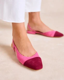 Danseurs-Polin et moi Ballerines Elbia Escarpins à l’arrière Framboise