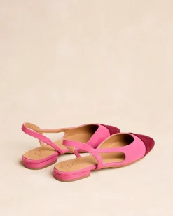 Danseurs-Polin et moi Ballerines Elbia Escarpins à l’arrière Framboise