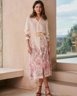 Maternité|Robes Et Combinaisons-Polin et moi Basilia Robe chemise Cru