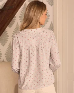 Chemisiers Et Chemises-Polin et moi Blouse à col Juliette blanc