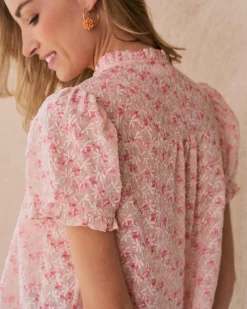 Chemisiers Et Chemises-Polin et moi Blouse Garine Fleurs Nu