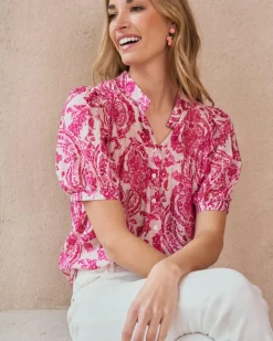 Maternité|Chemisiers Et Chemises-Polin et moi Blouse imprimée Elisabeth Rose