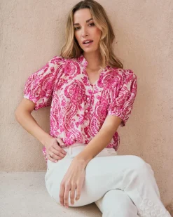 Maternité|Chemisiers Et Chemises-Polin et moi Blouse imprimée Elisabeth Rose