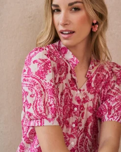 Maternité|Chemisiers Et Chemises-Polin et moi Blouse imprimée Elisabeth Rose