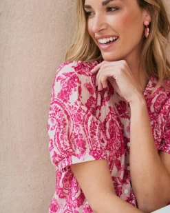 Maternité|Chemisiers Et Chemises-Polin et moi Blouse imprimée Elisabeth Rose