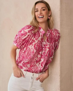 Maternité|Chemisiers Et Chemises-Polin et moi Blouse imprimée Elisabeth Rose