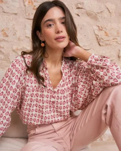 Chemisiers Et Chemises-Polin et moi Blouse imprimée Sophie MAQUILLAGE