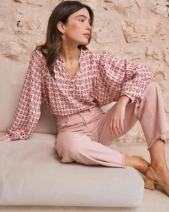 Chemisiers Et Chemises-Polin et moi Blouse imprimée Sophie MAQUILLAGE