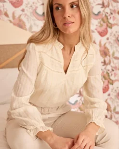 Maternité|Chemisiers Et Chemises-Polin et moi Blouse rayée en lurex Sabriel Cru