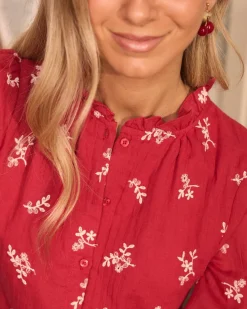 Maternité|Chemisiers Et Chemises-Polin et moi Blouse Tania cerise