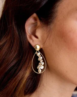 Joaillerie-Polin et moi Boucle d’eille Civita Flower Teardrop OR