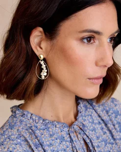 Joaillerie-Polin et moi Boucle d’eille Civita Flower Teardrop OR