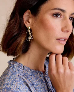 Joaillerie-Polin et moi Boucle d’eille Civita Flower Teardrop OR