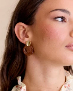 Joaillerie-Polin et moi Boucle d’oreille créole écaille d’écaille d’Arles Chameau