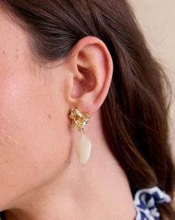 Joaillerie-Polin et moi Boucle d’oreille en pierre he d’Amiens BLANC