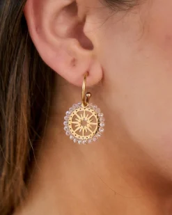 Joaillerie-Polin et moi Boucle d’oreille Estrella Estica BLANC/OR