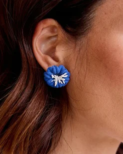 Joaillerie-Polin et moi Boucle d’oreille fleur Nancy DENIM