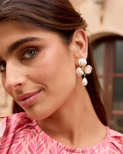 Joaillerie-Polin et moi Boucles d’oreilles Bleu Perle BLANC