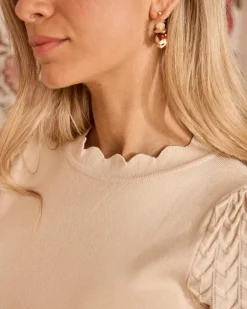 Joaillerie-Polin et moi Boucles d’oreilles en pierre Zen cerise