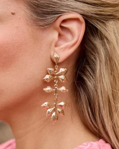 Joaillerie-Polin et moi Boucles d’eilles feuille d’ Or