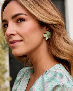 Joaillerie-Polin et moi Boucles d’oreilles fleur de Menthe