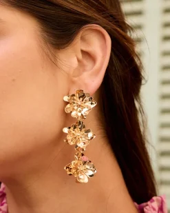 Joaillerie-Polin et moi Boucles d’eilles fleur d’Alura OR