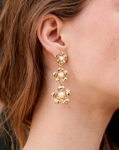 Joaillerie-Polin et moi Boucles d’eilles fleur de liane Or