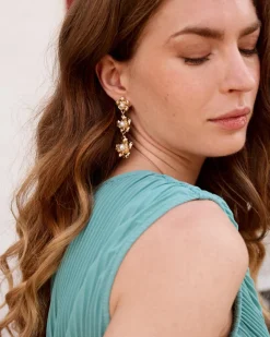 Joaillerie-Polin et moi Boucles d’eilles fleur de liane Or