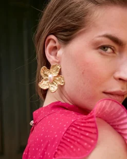 Joaillerie-Polin et moi Boucles d’eilles Fl Nova OR