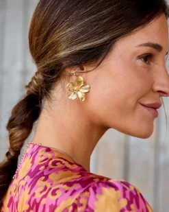 Joaillerie-Polin et moi Boucles d’eilles Flower Trice Or
