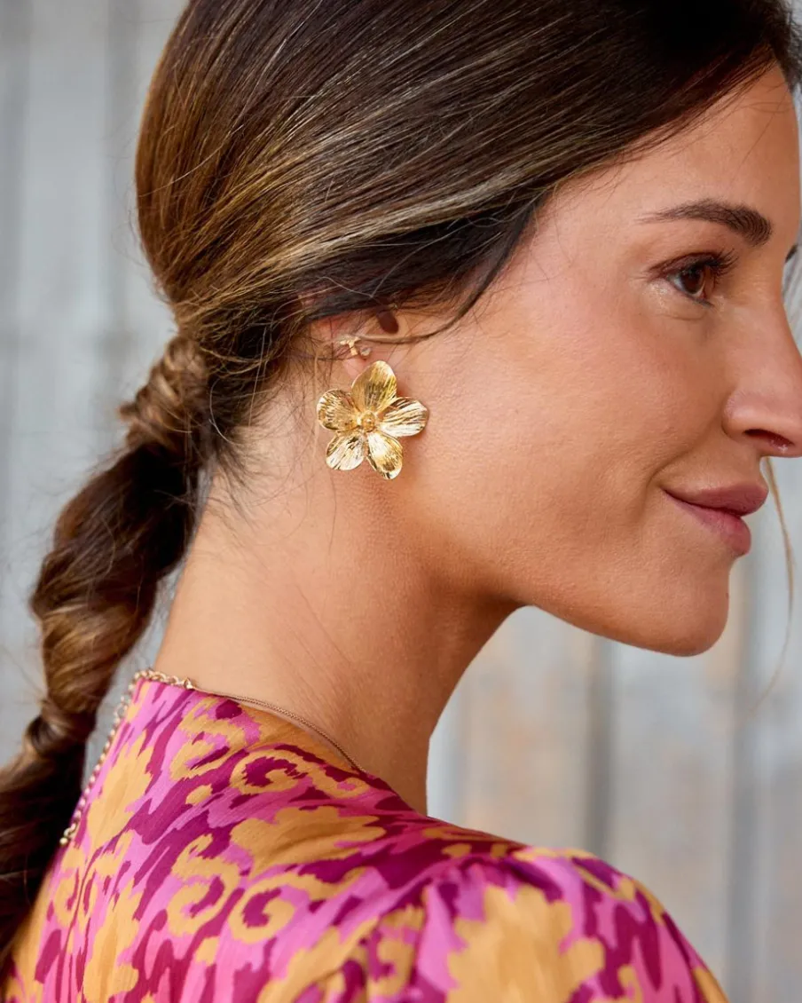 Joaillerie-Polin et moi Boucles d’eilles Flower Trice Or