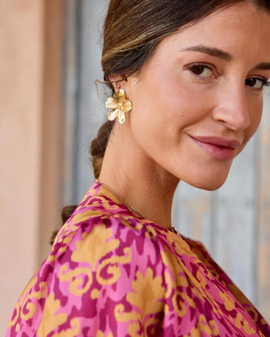 Joaillerie-Polin et moi Boucles d’eilles Flower Trice Or