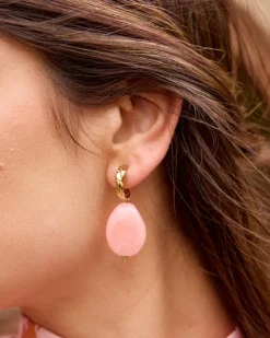 Joaillerie-Polin et moi Boucles d’oreilles longues corail