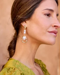 Joaillerie-Polin et moi Boucles d’eilles perles Magnolia Or