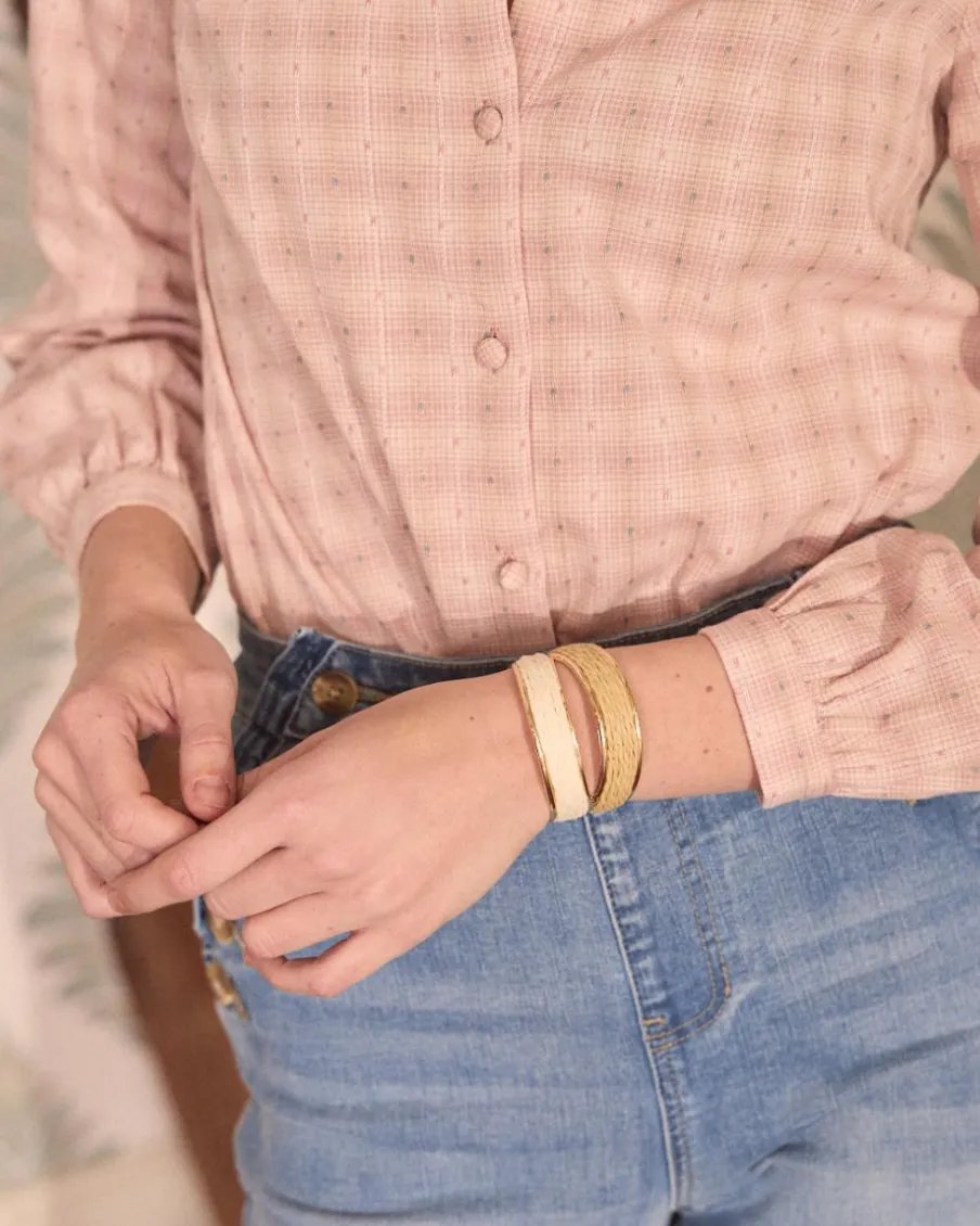 Joaillerie-Polin et moi Bracelet en raphia Tsarina beige