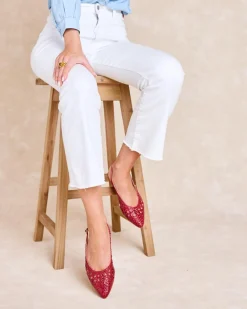 Tressé|Danseurs-Polin et moi Bride arrière tressée Cerise