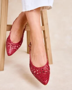 Tressé|Danseurs-Polin et moi Bride arrière tressée Cerise