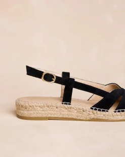 Espadrilles-Polin et moi Brienne Sandale Espadrille noir