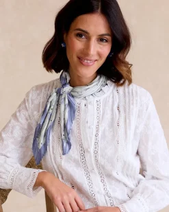 Foulards-Polin et moi Écharpe Bonnieux Flamants d’Eau Vertd’eau