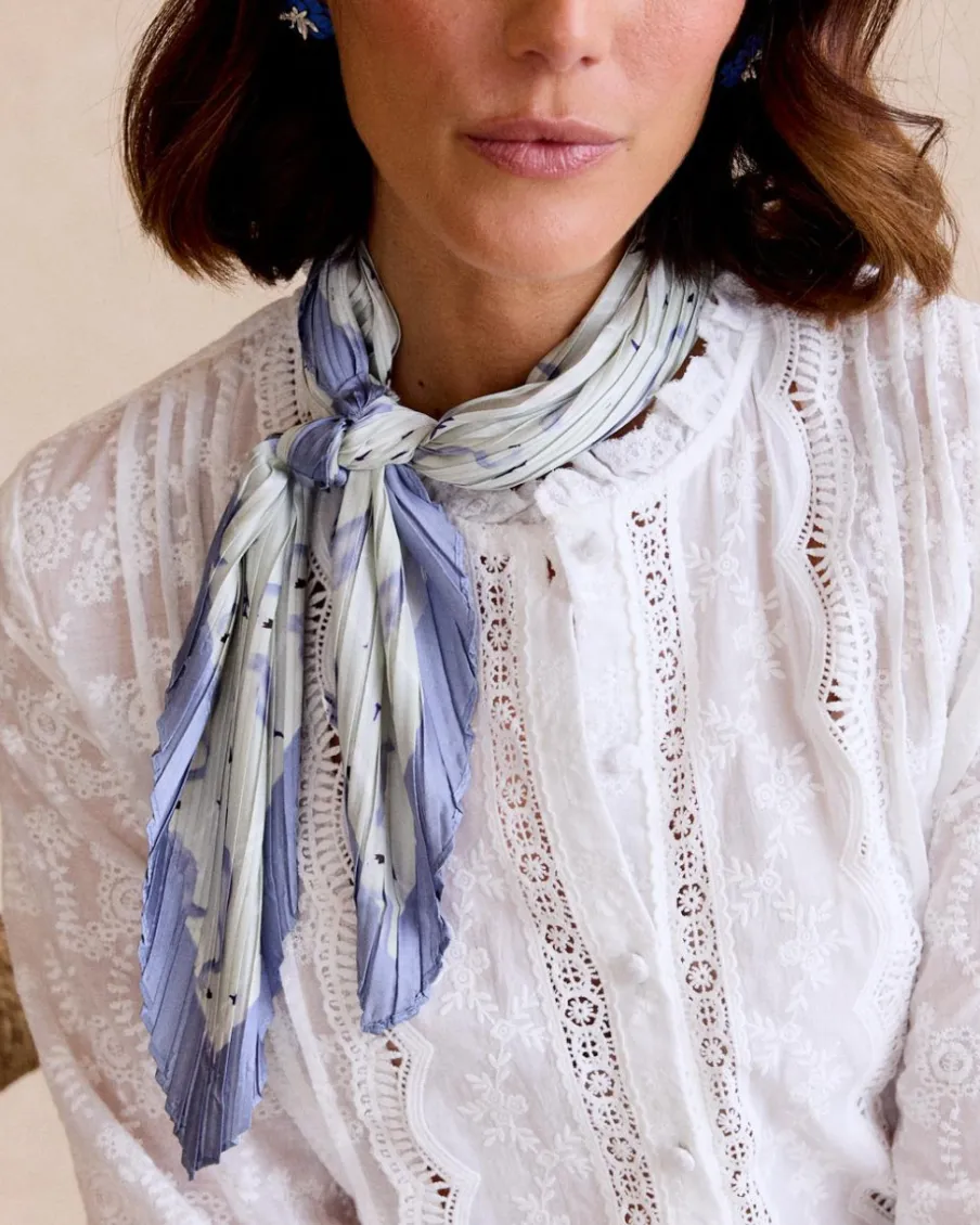 Foulards-Polin et moi Écharpe Bonnieux Flamants d’Eau Vertd’eau