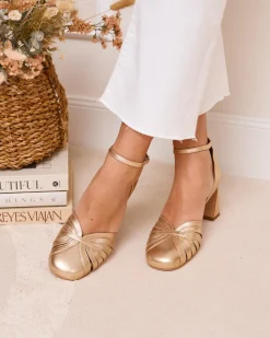 Talons Hauts-Polin et moi Chaussure à talon Platonia Or