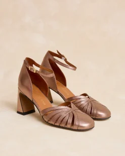 Mariée|Talons Hauts-Polin et moi Chaussure à talon Priscela Bronze