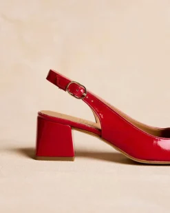 Talons Hauts-Polin et moi Chaussure Lulu Slingback Rouge
