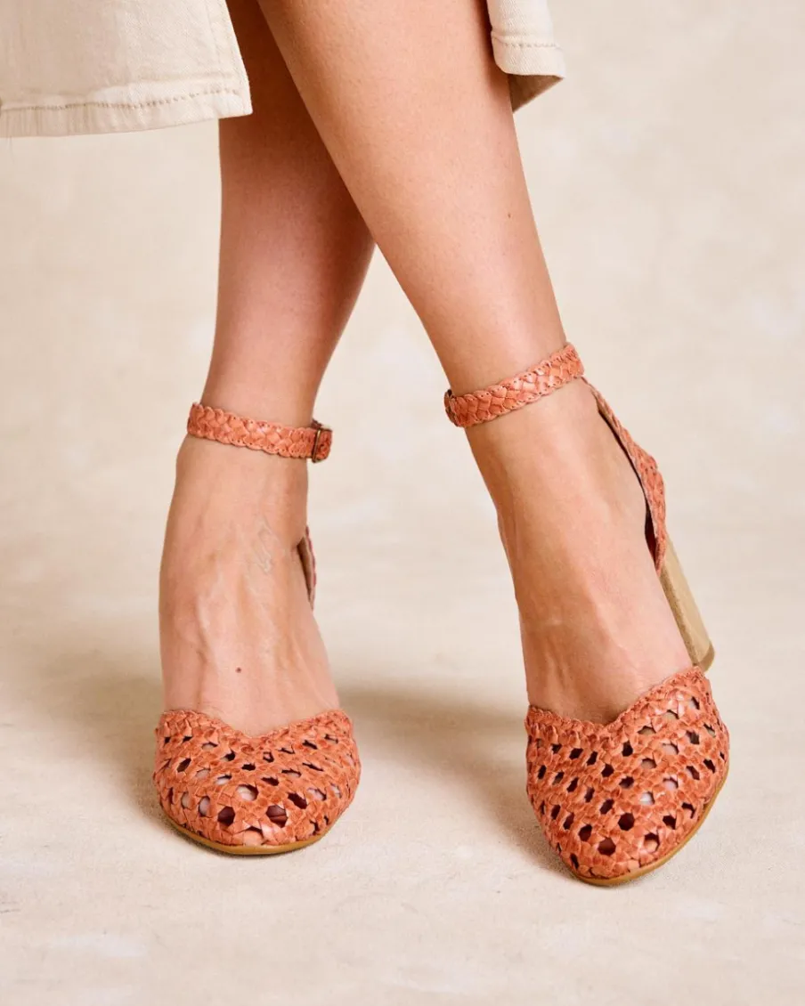 Talons Hauts|Tressé-Polin et moi Chaussure tressée Calmia ORANGE