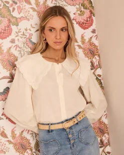 Maternité|Chemisiers Et Chemises-Polin et moi Chemise à col Iris Cru